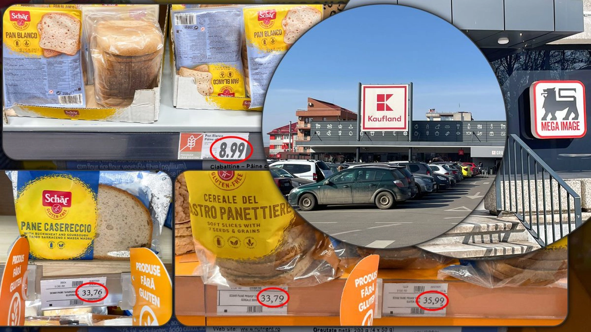 Un kilogram de pâine fără gluten costă cât un gram de aur. Treizeci și cinci de lei pentru 200 de grame de pâine