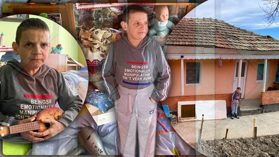 El este cel mai „bătrân” copil din Iași. Are 38 de ani și doar 25 de kilograme. Toată ziua se joacă cu mașinuțele și nu se apropie niciodată de copii (EXCLUSIV) – FOTO