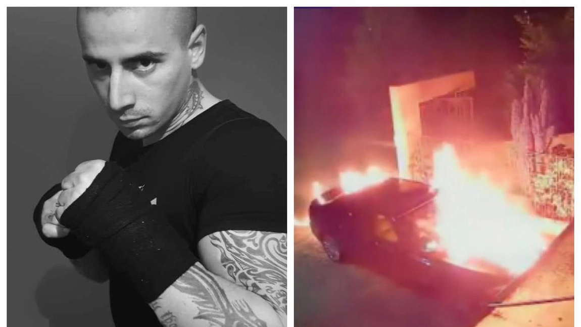 Percheziții la Bacău și în București, după ce mașina unei tinere a fost incendiată. Doi bărbați au fost reținuți