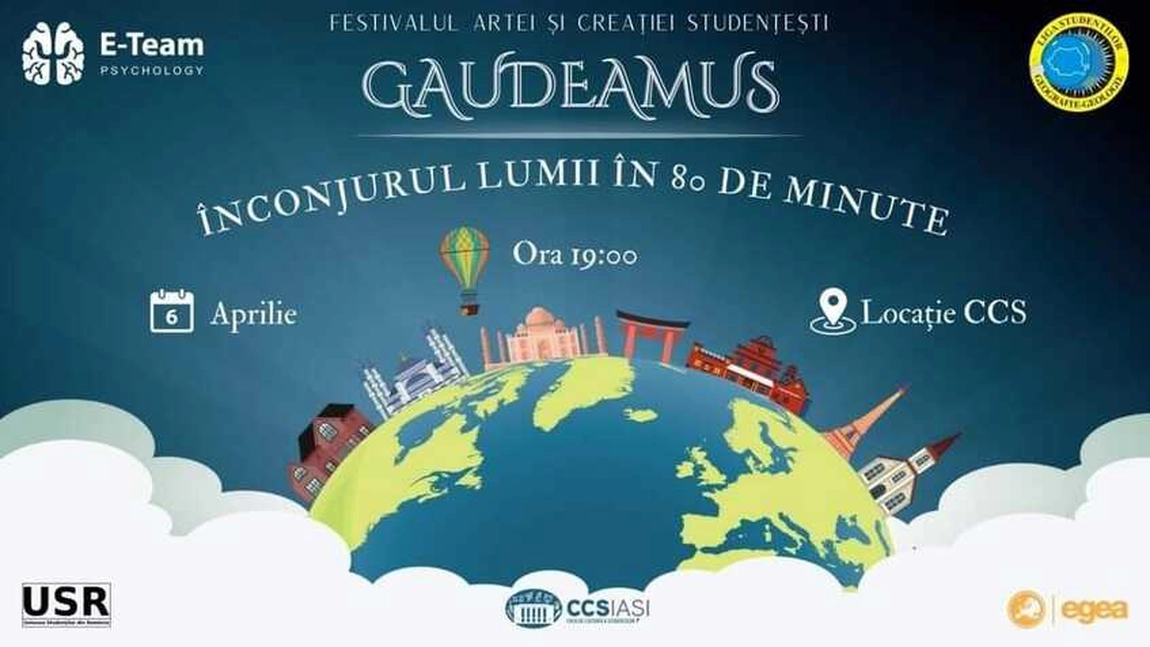 Festivalul Gaudeamus din Iași îți oferă o „Călătorie în jurul lumii în 80 de minute”