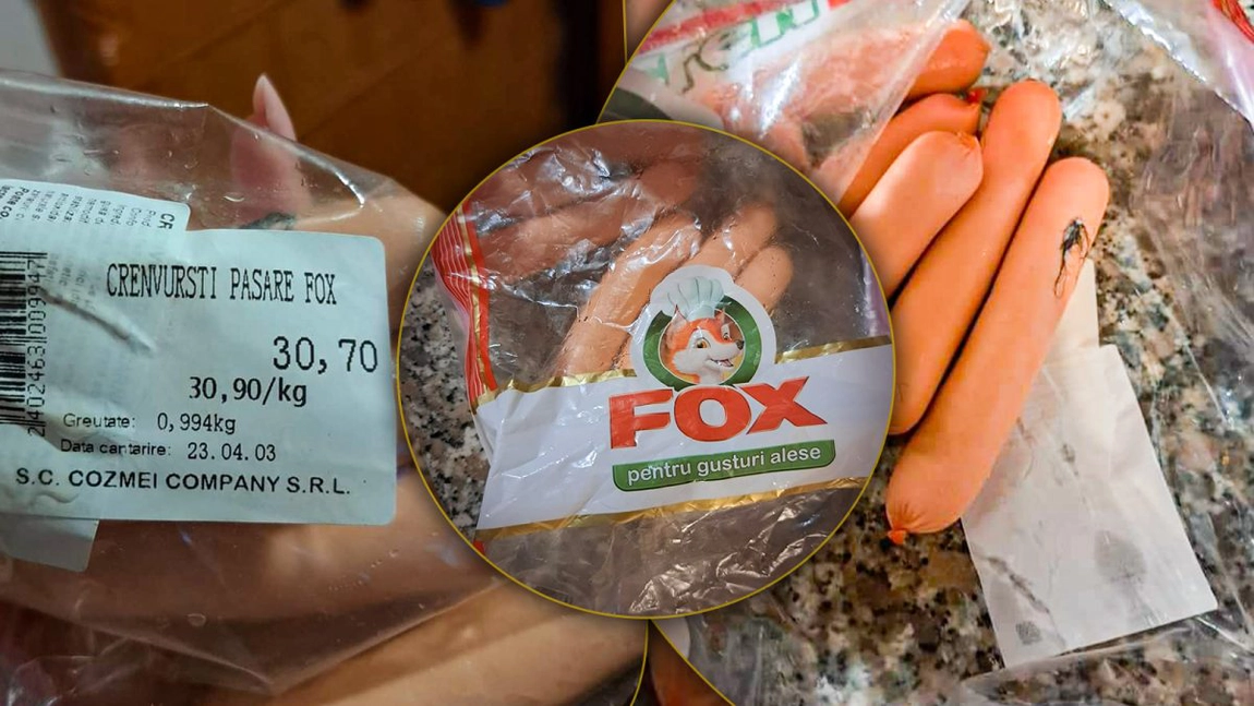 O tânără din Iași a avut un șoc atunci când a deschis pachetul cu crenvurști, cumpărat de la magazinul unde merge frecvent. „Mi s-a făcut greață imediat! Îmbolnăvesc oamenii” - FOTO, UPDATE