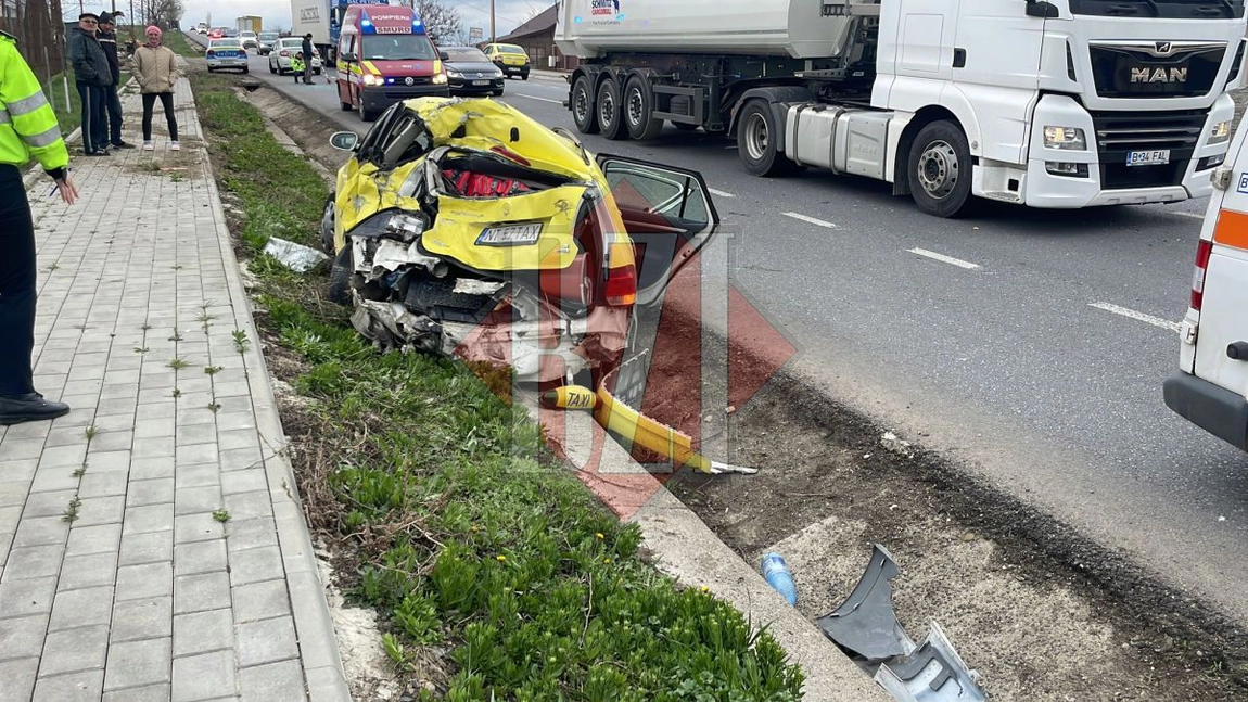 Accident rutier în Bălţaţi. Trei persoane au fost rănite, după ce un TIR şi un autoturism au intrat în coliziune - FOTO, UPDATE, VIDEO