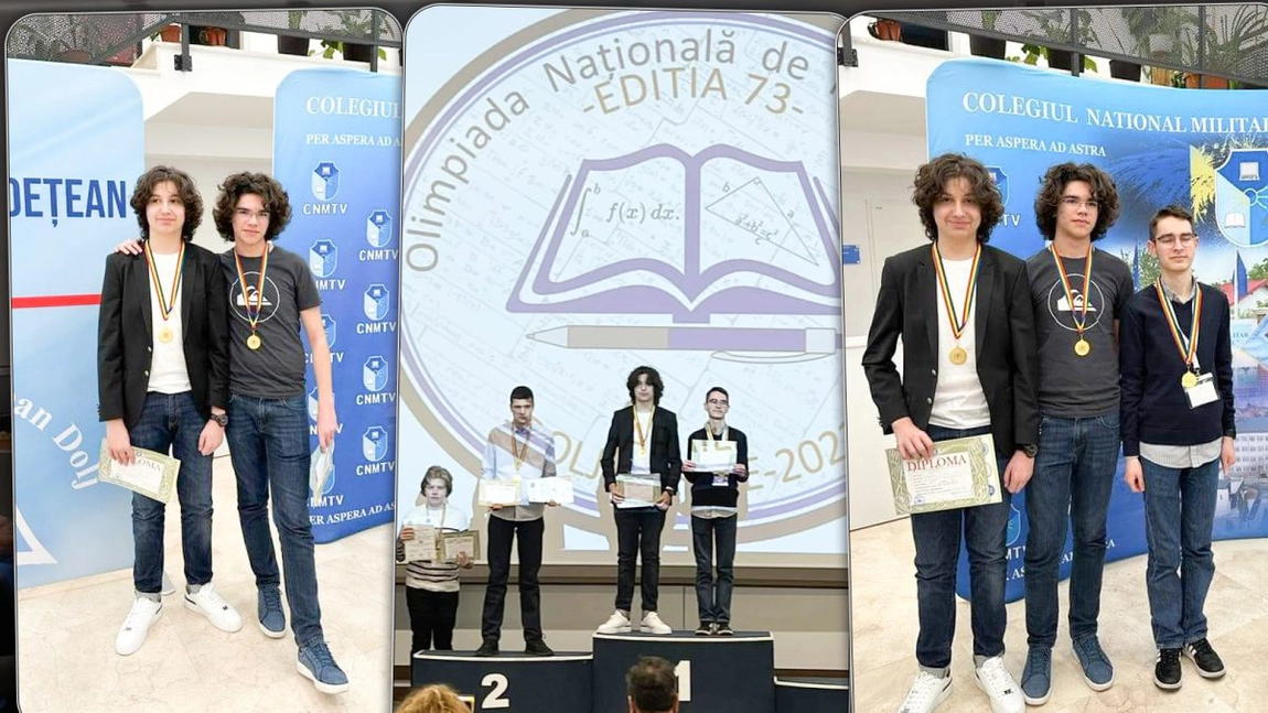 O nouă reușită a elevului de aur al Iașului! Radu-Ionuț Stoleriu, printre cei mai buni matematicieni din Europa - FOTO