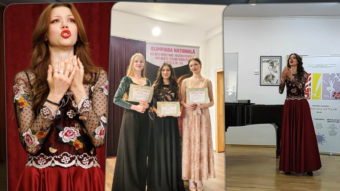 Trei eleve din Iași au strălucit la Olimpiada Națională Vocală și Instrumentală. „Scena lirică le așteaptă” - FOTO