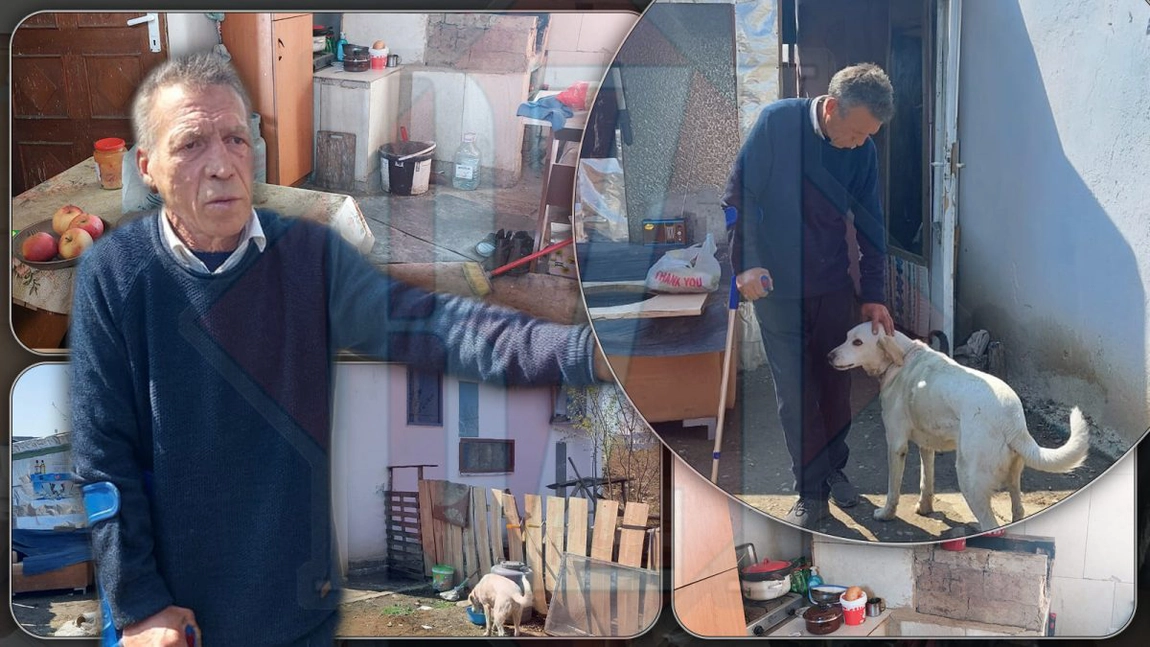 Bărbatul care în 7 ani a făcut dintr-o fostă fabrică noua lui casă. Acesta locuiește singur, iar animalele sunt familia sa: „Car apă din Bahlui ca să am de spălat” - FOTO