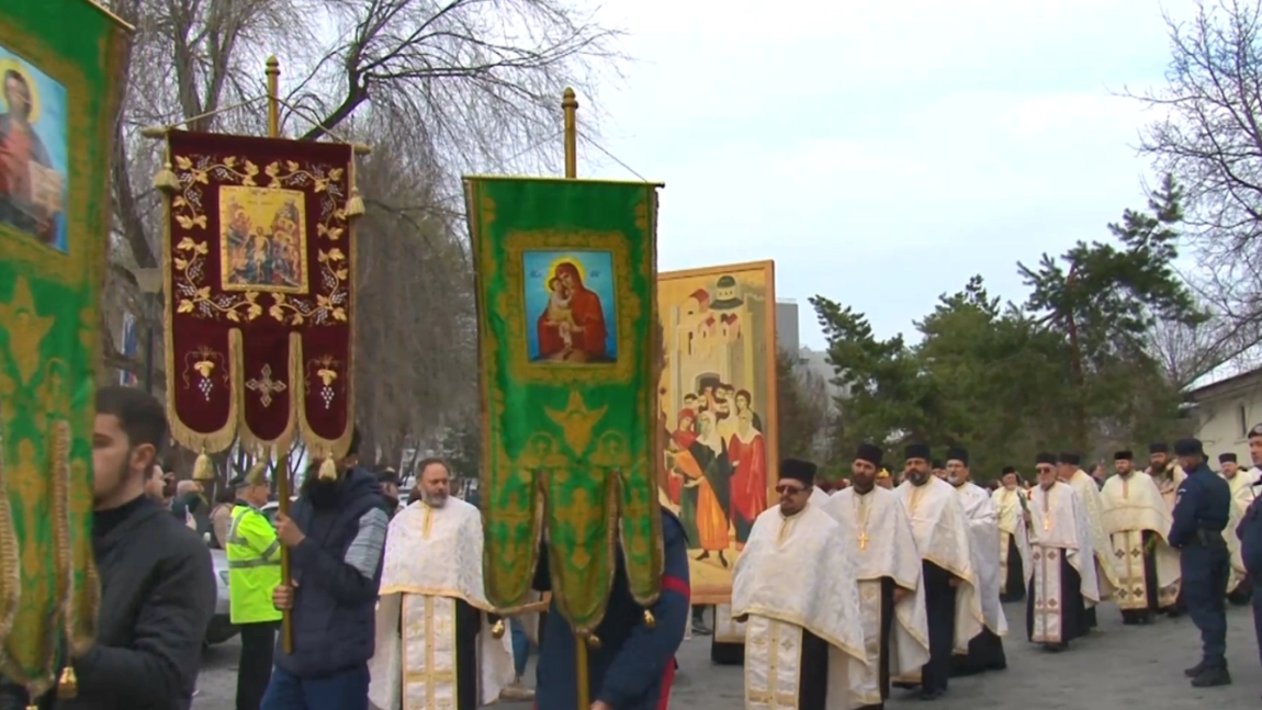 Numeroşi credincioşi la Pelerinajul de Florii de la Iași