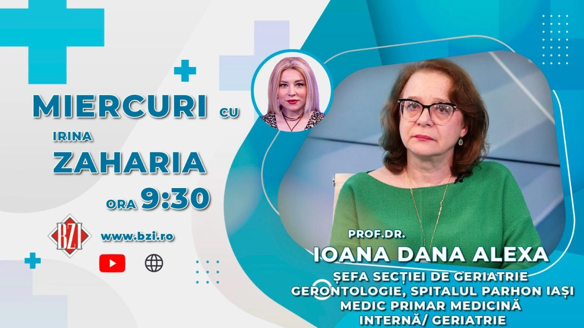 LIVE VIDEO - Prof. Dr. Ioana Alexa discută în emisiunea BZI LIVE despre pacienții internați în secția de geriatrie - FOTO