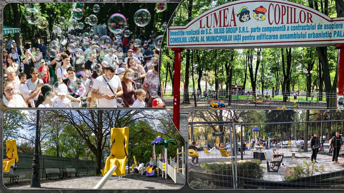 Locul de joacă din Parcul Expoziției va fi deschis pe 1 iunie. Primăria va organiza o acțiune cultural-caritabilă pentru copiii familiilor defavorizate - FOTO
