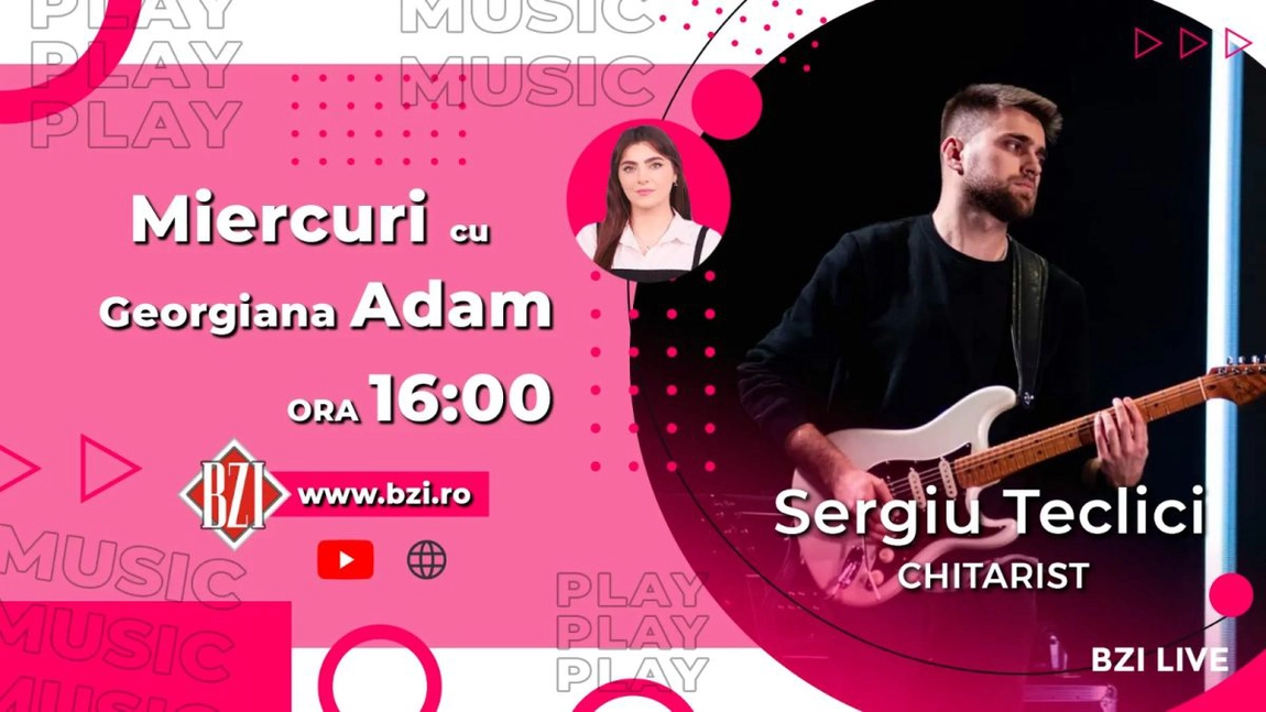 LIVE VIDEO - Cât de greu este să înveți să cânți la chitară ca un profesionist? Sergiu Teclici, chitarist, povestește totul pentru BZI LIVE