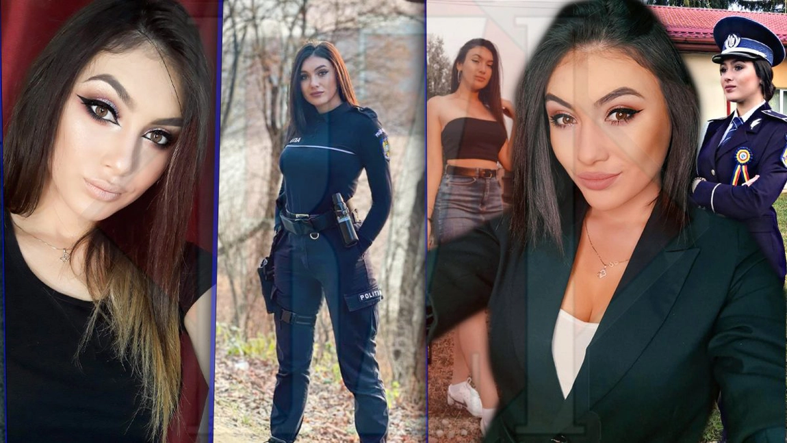Andreea este una dintre cele mai frumoase polițiste din Iași, iar zilele trecute a acționat ca în filme! Focoasa brunetă a alergat după un șofer și a tras două focuri de armă ca să-l oprească (EXCLUSIV) - FOTO