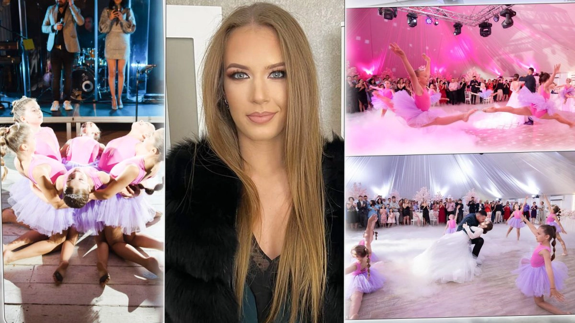 Iată cum poți să îți uimești invitații la nuntă. Micuțele balerine ieșene care fac parte din dansul mirilor realizează un moment unic - FOTO