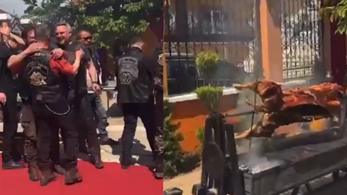 Imagini cum rar poți vedea! O gașcă de motocicliști petrece lângă proțap cu romii din Grajduri. Rock-ul a fost înlocuit astăzi cu manele - EXCLUSIV, VIDEO, UPDATE