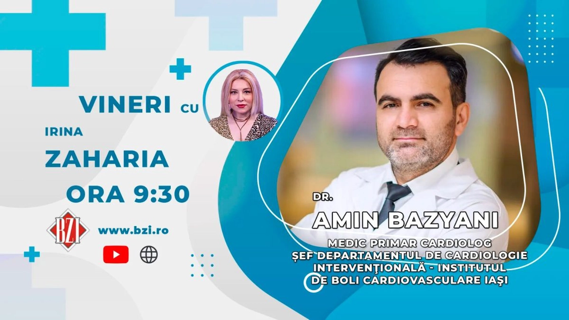 LIVE VIDEO - Dr. Amin Bazyani, șeful departamentului de cardiologie intervențională la Institutul de Boli Cardiovasculare 