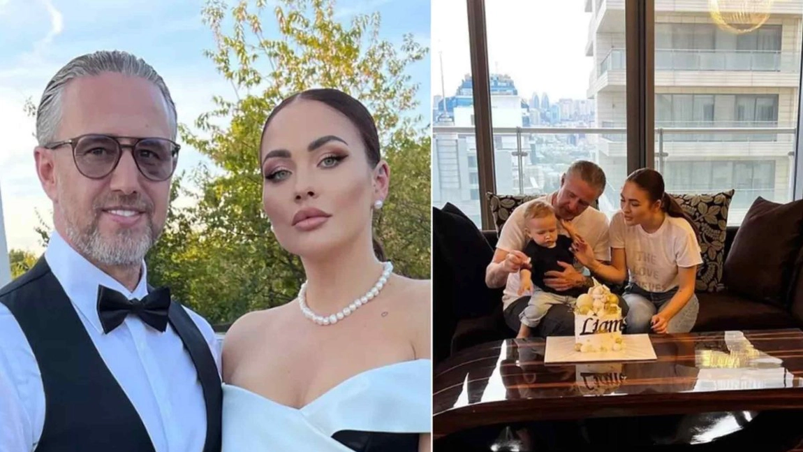 Petrecere pentru Liam, fiul cel mic al lui Reghe, la vârsta de un an. Cât de fericit e antrenorul alături de Corina Caciuc