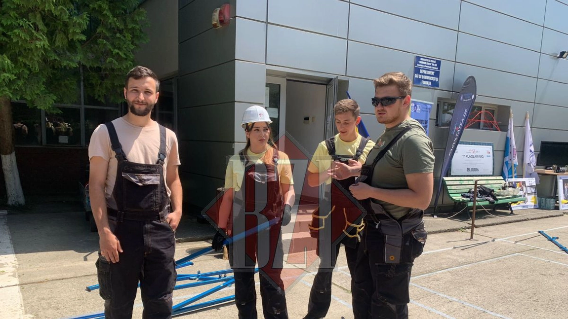 Mai mulți studenți de la Facultatea de Construcții și Instalații a TUIASI au construit cel mai ușor și rezistent pod la o competiție internațională organizată în Turcia - FOTO, VIDEO