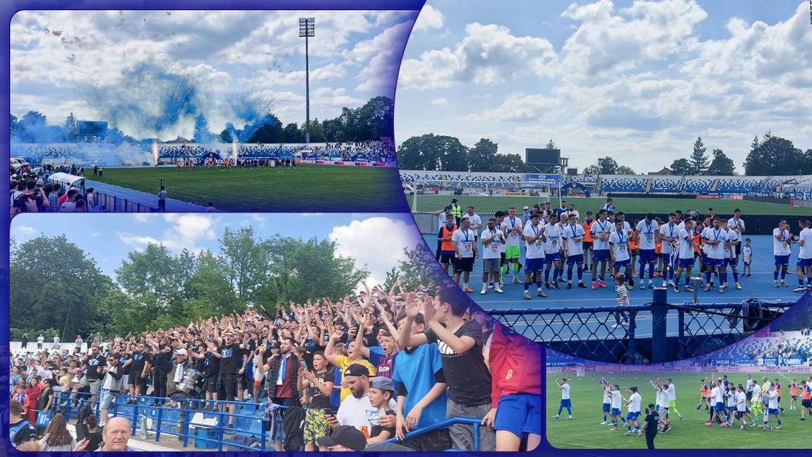 Politehnica Iași a ridicat trofeul de campioană. Mii de fani au fost prezenți la stadion pentru a sărbători alături de jucători