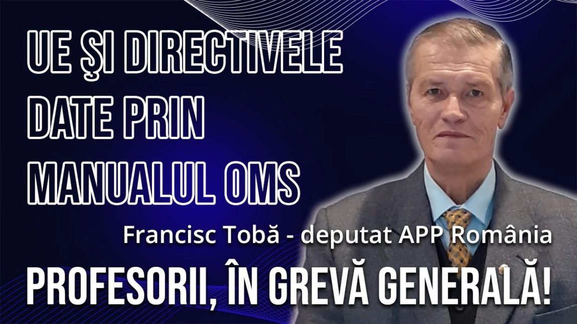 LIVE VIDEO - Dialog special la BZI LIVE! Deputatul Francisc Tobă, prim vicepreşedinte interimar APP România, dezbate cele mai fierbinţi subiecte