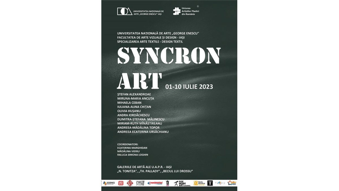 Uniunea Artiștilor Plastici din România invită ieșenii la expoziția „SYNCRON ART”