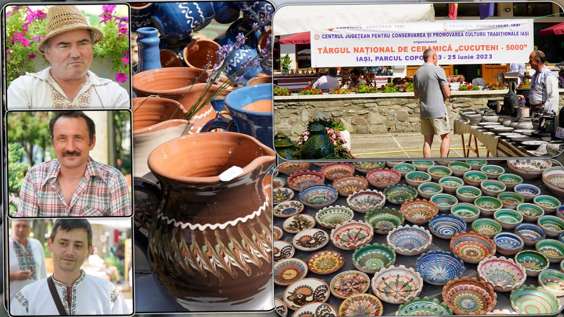 Acest bărbat din Republica Moldova participă la Târgul Național de Ceramică Tradițională „Cucuteni 5000” din Iași de mai bine de 33 de ani - FOTO