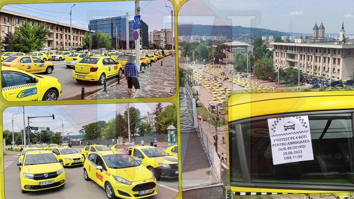 Jos labele de pe Iași! Clienții au dreptul să aleagă pentru că s-au săturat de bădărani, căldură și mirosul din taxi. Uber și Bolt i-au scos din nou din sărite pe patronii mafiei galbene - FOTO/VIDEO