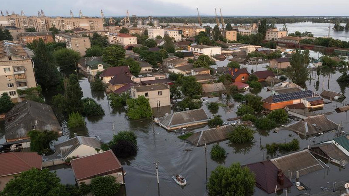 Zelenski descrie situația din zona Herson, în urma distrugerii barajului Kakhovka : 