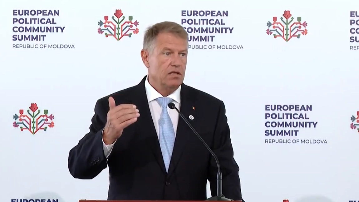 Klaus Iohannis, de la summitul din Republica Moldova: 