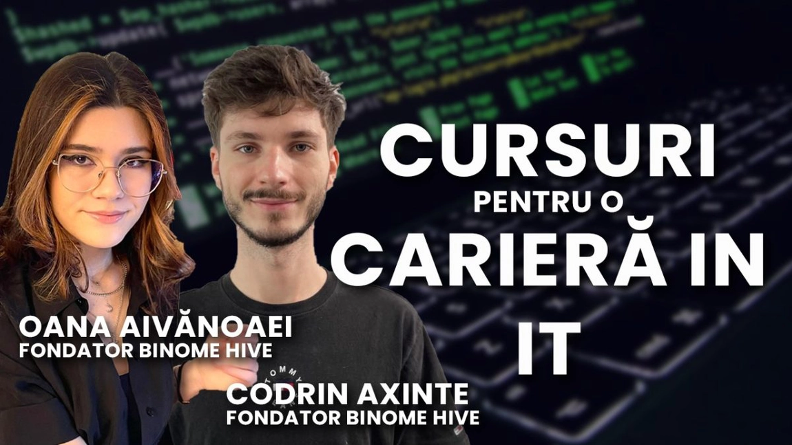 LIVE VIDEO - Vrei o carieră în IT? Oana Aivănoaei și Codrin Axinte oferă cursuri pentru primul pas in IT. Detaliază la BZI LIVE - FOTO