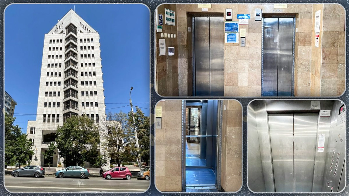 Lifturile din sediul Finanțelor ieșene vor fi schimbate! Construite în 1992, puneau în pericol angajații și contribuabilii. Vor costa cât o mașină de lux - FOTO