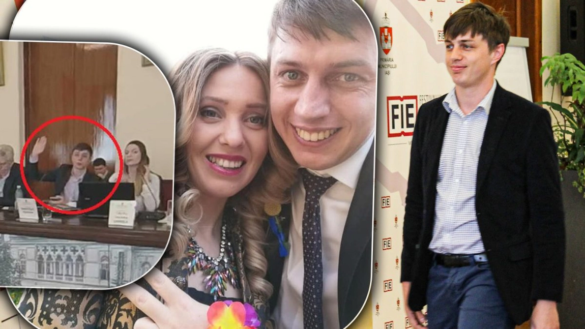 Răzvan Timofciuc a fost sancționat după ce a votat ca soția să facă parte din Consiliul de Administrație al școlii. Consilierul local USR va primi cu 10 la sută mai puțin din indemnizație pe o perioadă de 6 luni - FOTO