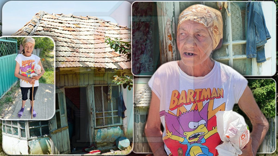 Această femeie trăiește printre dărăpănături și își plânge amarul în fața icoanei. Are 63 de ani și un singur venit, în valoare de 300 de lei: „N-am nici ce mânca, dar nu cerșesc” – EXCLUSIV/FOTO