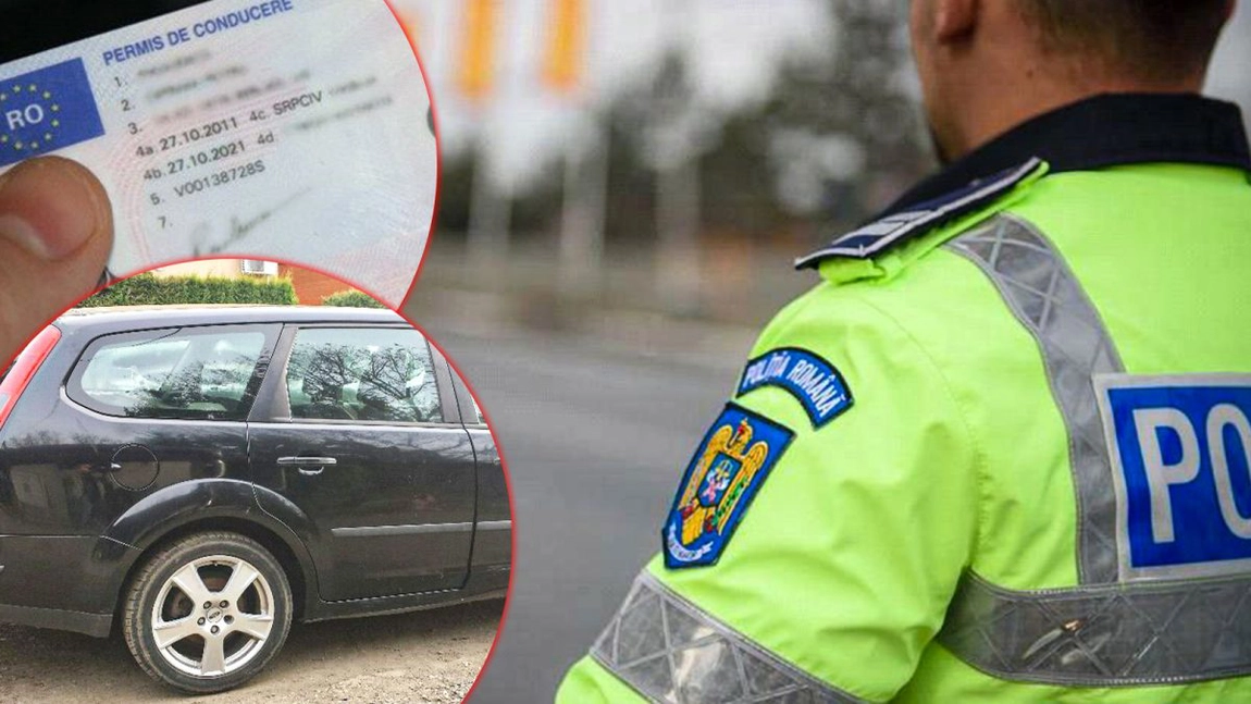 Așa arată un bunic de belea! A condus prin oraș fără permis, beat mangă, și nu a vrut nici în ruptul capului să-i asculte pe polițiști. În weekend a fost arestat
