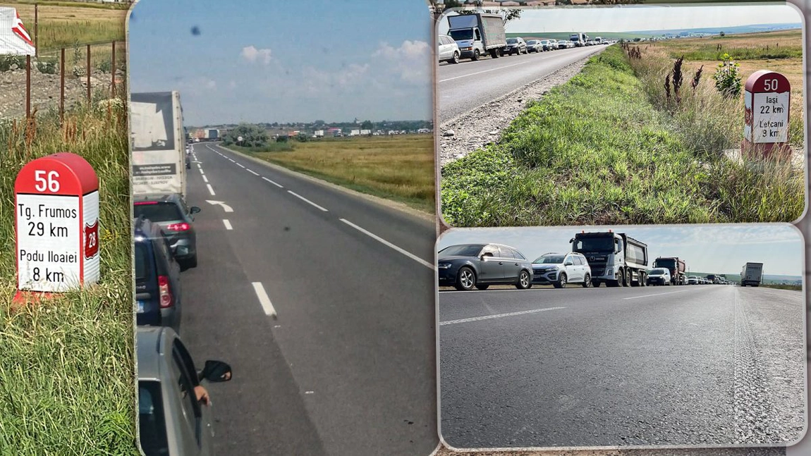 Sute de șoferi au stat ieri cu orele în trafic pentru a ajunge la Podu Iloaiei: „Își bat joc de noi, înțeleg, dacă ar fi doar o situație, dar se repetă mereu” - FOTO