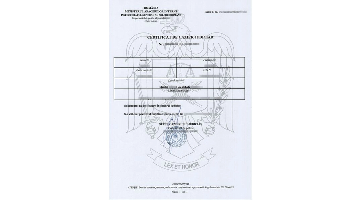 Cum obținem cazierul judiciar simplu online