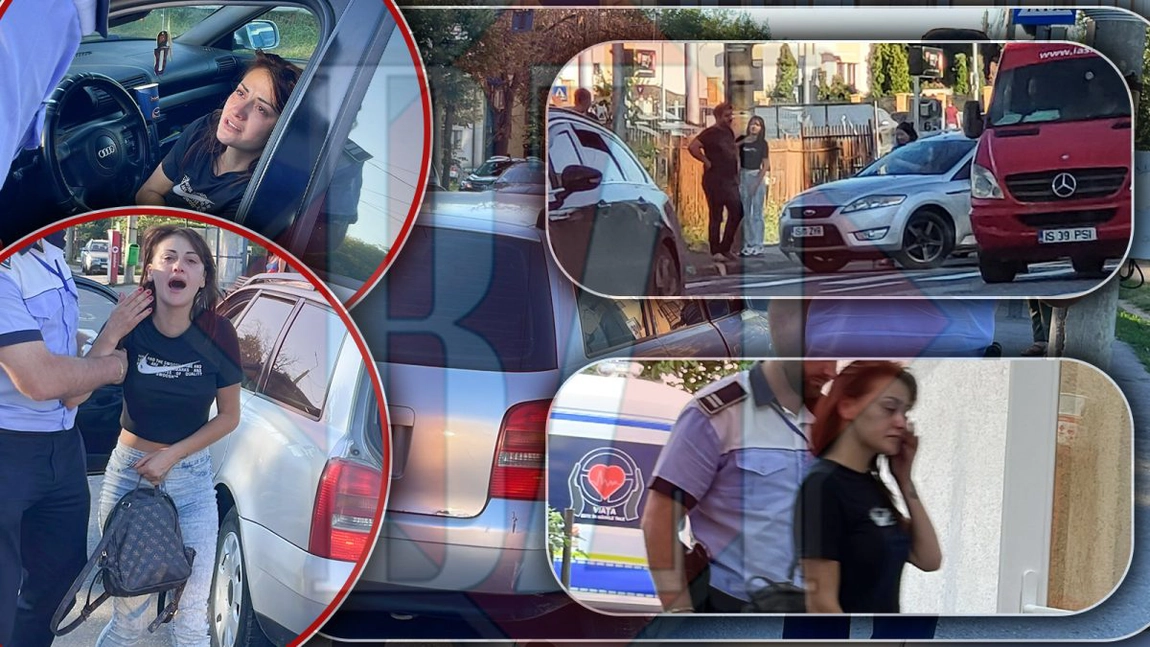 A scăpat ca prin urechile acului! Domnișoara blocată în trafic în zona Bucium nu va trece pe la arest. Polițiștii o cercetează în stare de libertate - FOTO/VIDEO