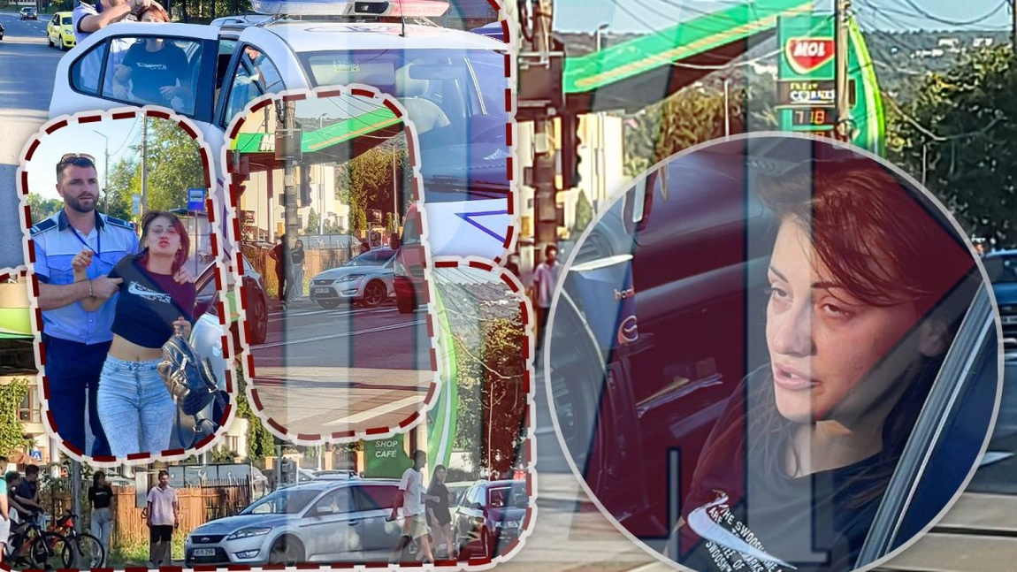 Domnişoară rea, până la capăt! Tânăra care a făcut circ în traficul din Iași a refuzat să i se recolteze probe biologice. Ar putea fi arestată - EXCLUSIV