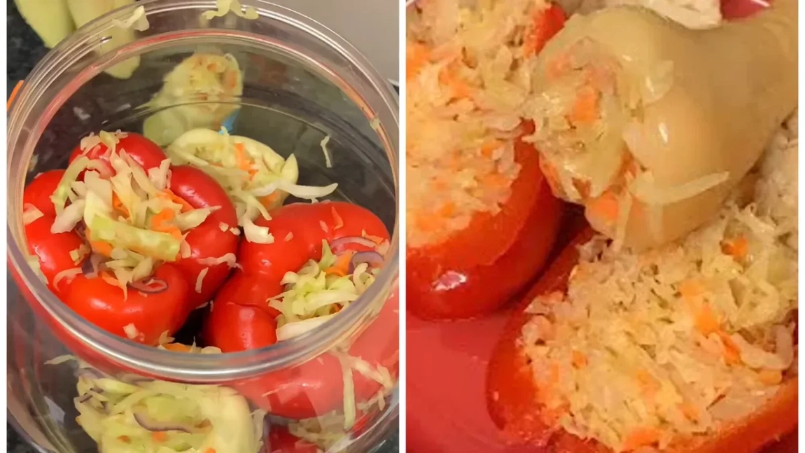 Ardei umpluți cu varză pentru iarnă. Secrete culinare pentru o conservă aromată și gustoasă