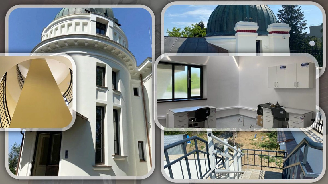 S-au finalizat lucrările de reabilitare la Observatorul Astronomic din Iași! Iată când va fi redeschis publicului - GALERIE FOTO