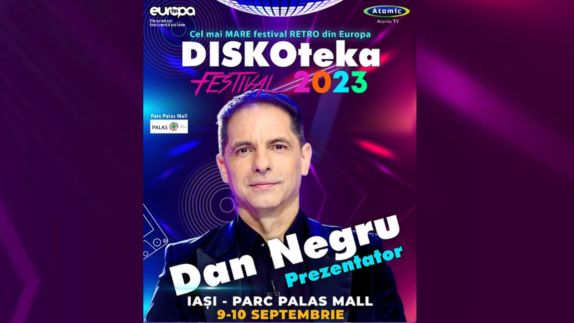 DISKOteka Festival 2023, program complet! În premieră, Dan Negru va fi MC-ul evenimentului anului în lumea iubitorilor muzicii retro