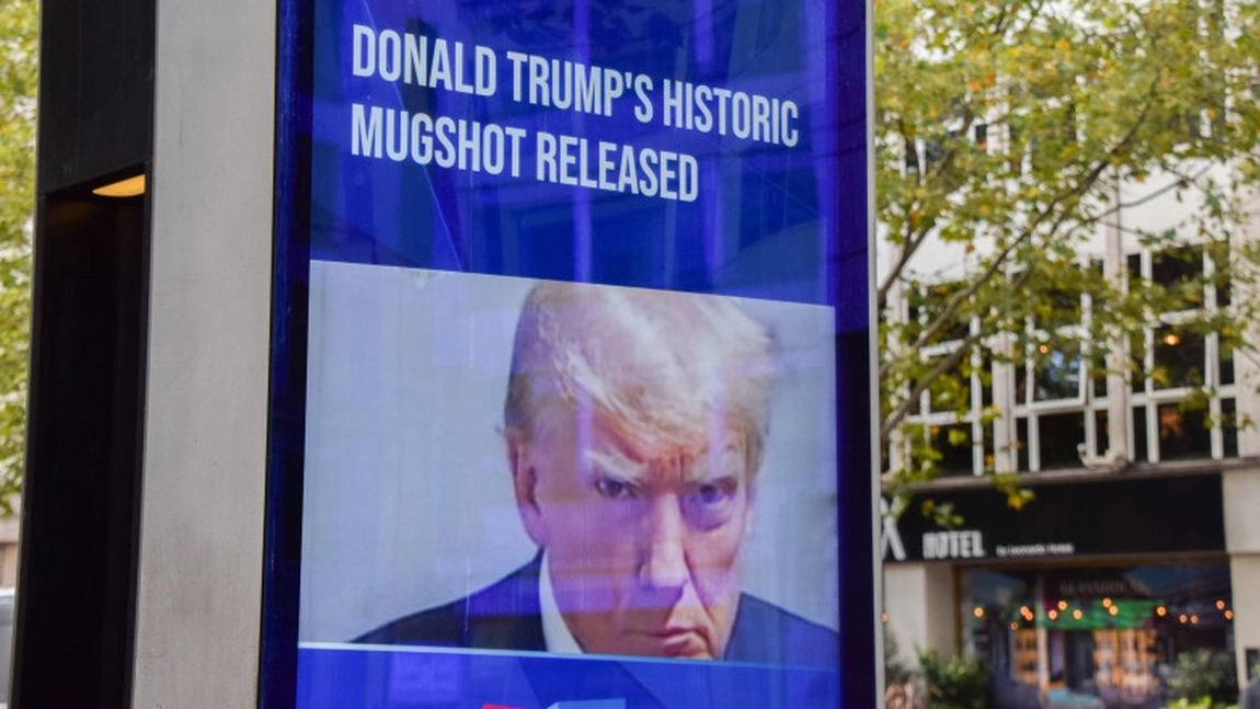 Imaginea cu Donald Trump într-o închisoare din Georgia, va rămâne cu siguranță în memoria colectivă
