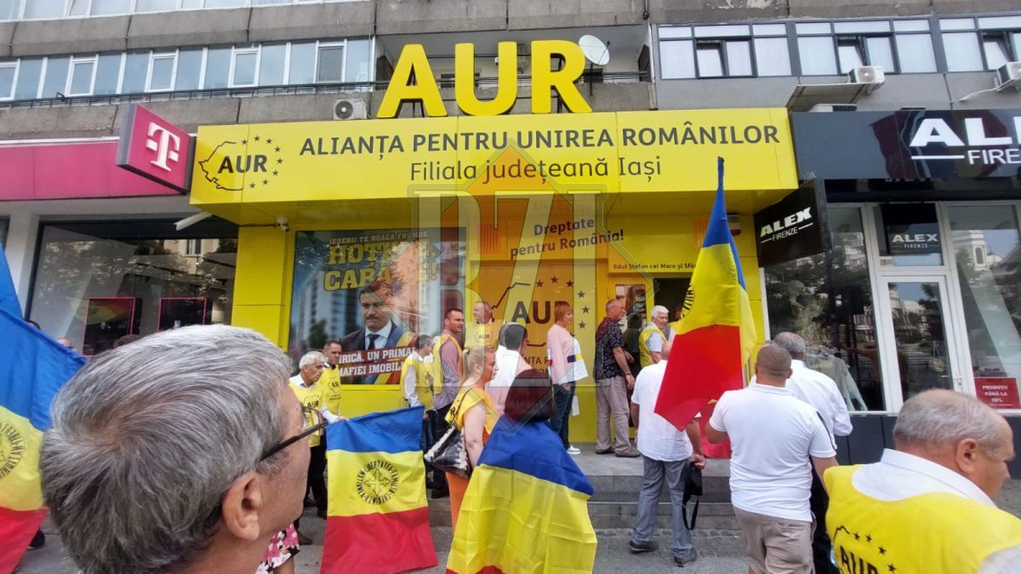 Filiala Iași a partidului AUR își inaugurează noul sediu - FOTO, LIVE VIDEO, UPDATE