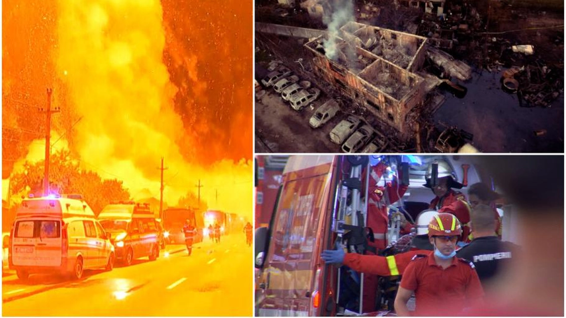 Cel mai nou bilanț al exploziilor de la Crevedia: 3 răniți sunt în stare critică, 12 au fost transferați la spitale din străinătate, iar alți 12 au fost externați