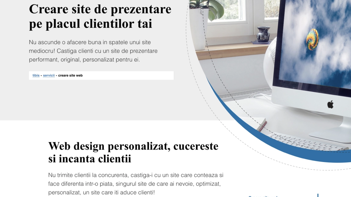 Doar de web design custom și SEO realizat corect ai nevoie