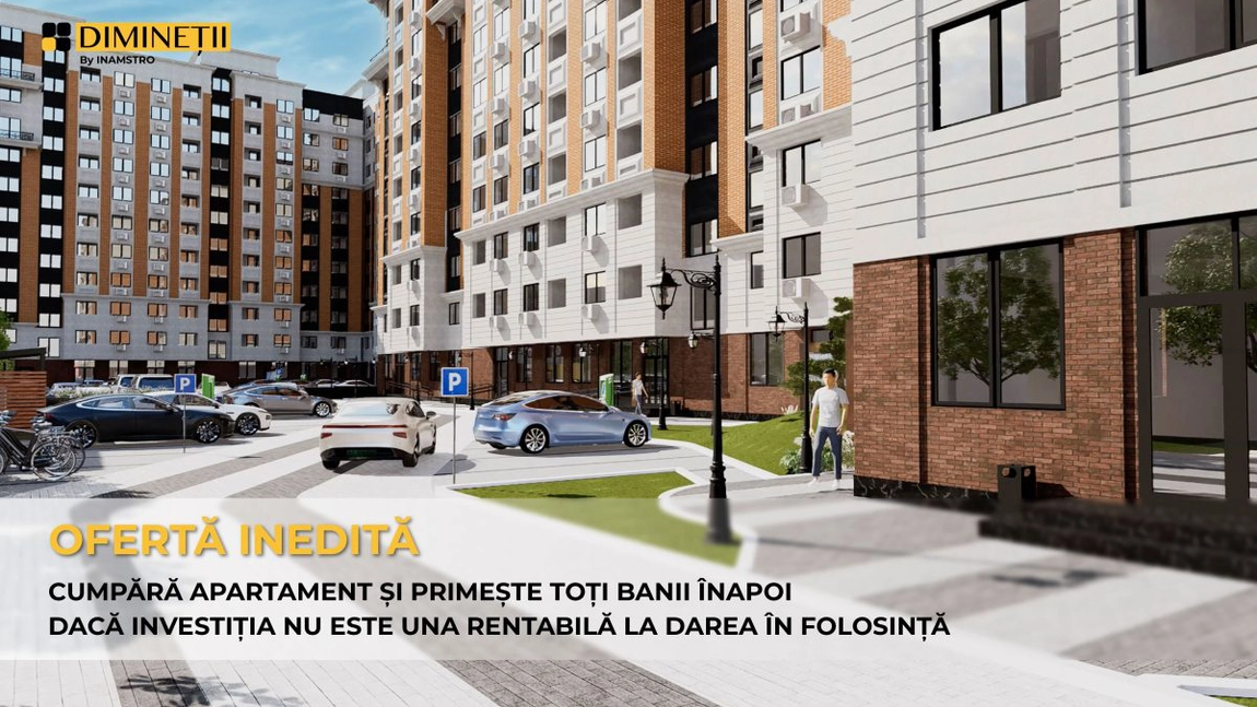 Cumpără apartament și primește toți banii înapoi dacă investiția nu este una rentabilă la darea în folosință