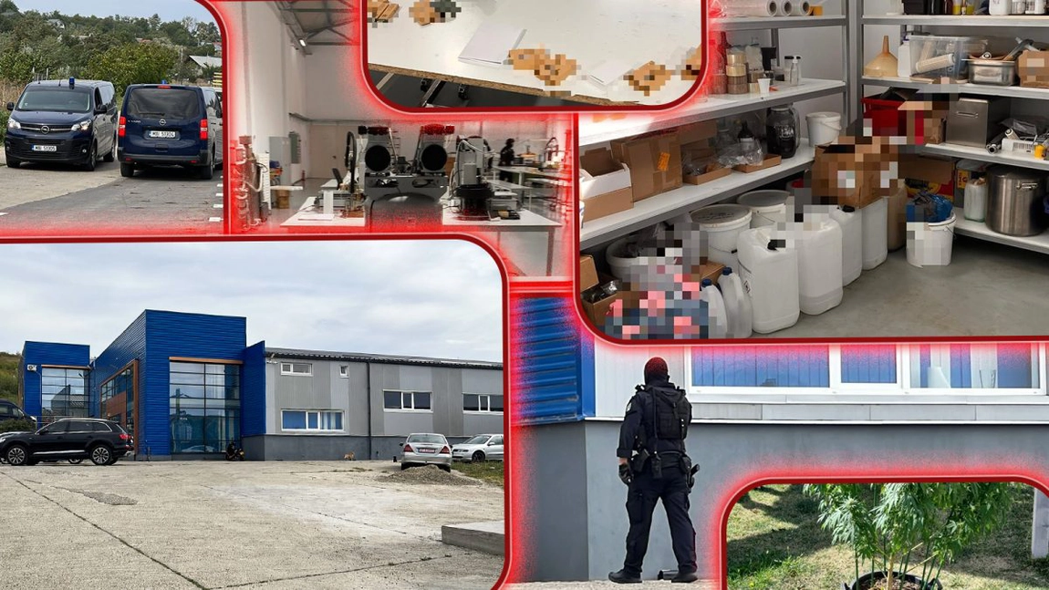 A fost una dintre cele mai mari acțiuni ale polițiștilor de la Antidrog! O fabrică care producea stupefiante ce ajungeau pe piața din Iași și din restul țării a fost găsită la Miroslava. TIR-uri întregi de probe au fost ridicate – FOTO/VIDEO