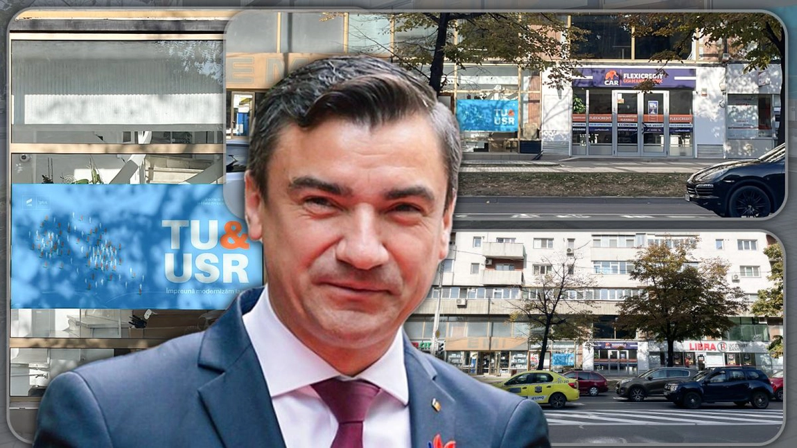 Primarul Mihai Chirica a bătut palma cu USR! Sediul partidului va avea firmă luminoasă, după ce solicitarea a fost blocată - FOTO