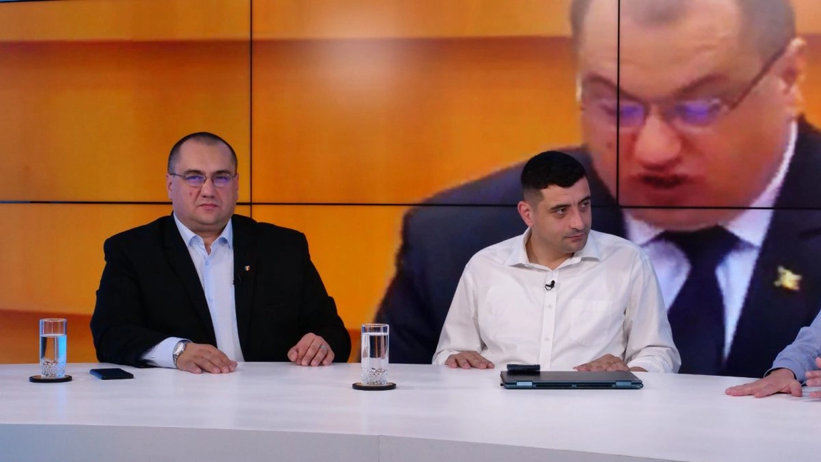 Liderul AUR George Simion și europarlamentarul Cristian Terheș, în platoul BZI LIVE: 