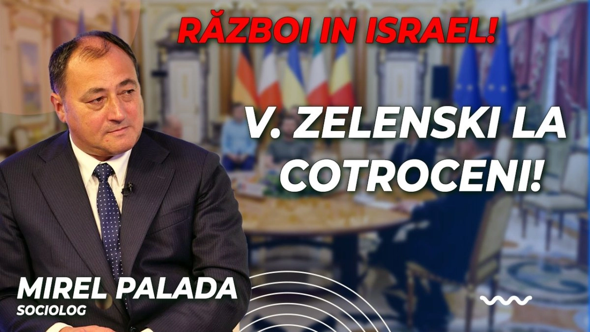 LIVE VIDEO - Sociologul Mirel Palada discută la BZI LIVE despre războiul din Israel și vizita lui Volodimir Zelenski în România