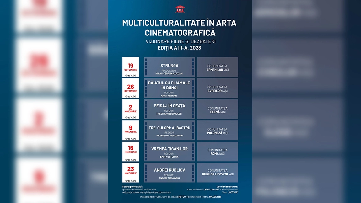 Proiecţie a documentarului „Strunga” la Casa de Cultură „Mihai Ursachi” a Municipiului Iaşi