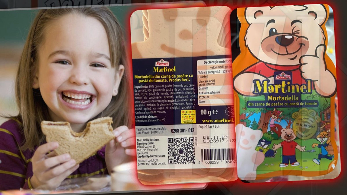 Voi știți ce mâncați? Cel mai căutat produs pentru copii conține substanțe periculoase. Șunca Martinel este adusă din Germania și se vinde în supermarketuri - FOTO
