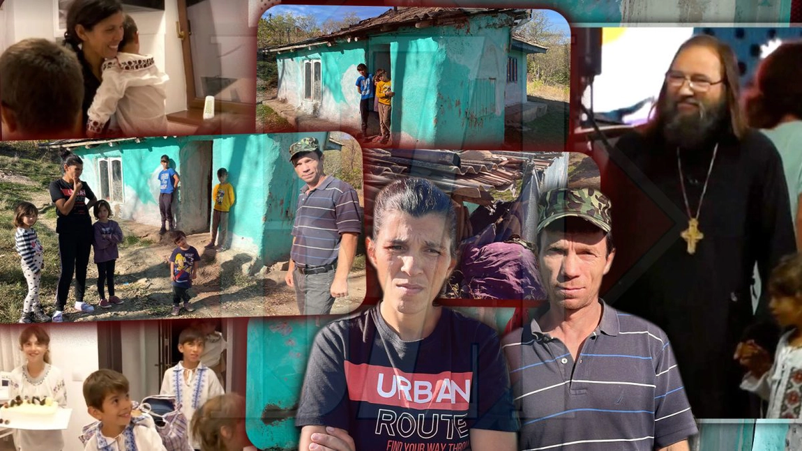 Pe scena Inimo au primit cheile de la o vilă de zeci de mii de euro, după ce părintele Damaschin i-a scos din întuneric, dar au dat cu piciorul la tot: „Ne puneau să facem curat și mâncare, nu am mai rezistat” - GALERIE FOTO/VIDEO